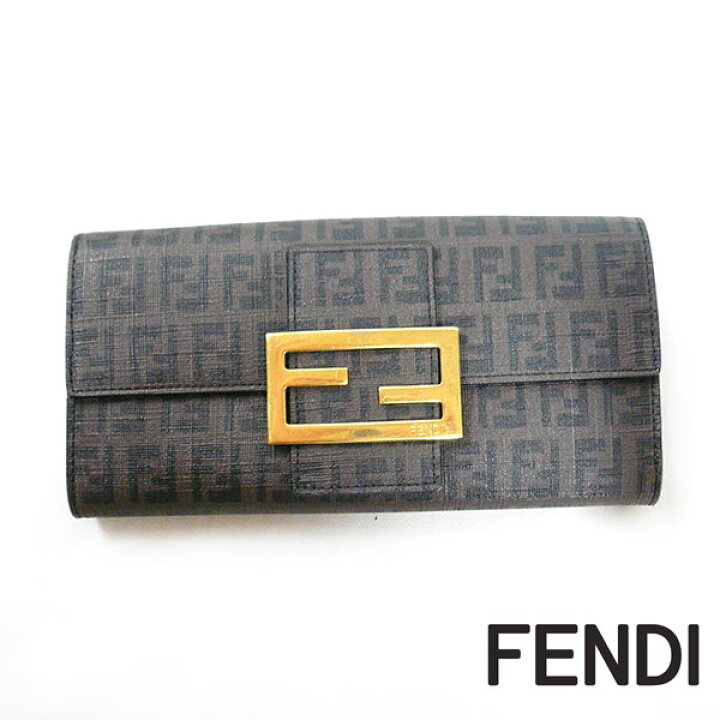 楽天市場】【FENDI】フェンディ ズッキーノ 二つ折り長財布 ブラウン系 