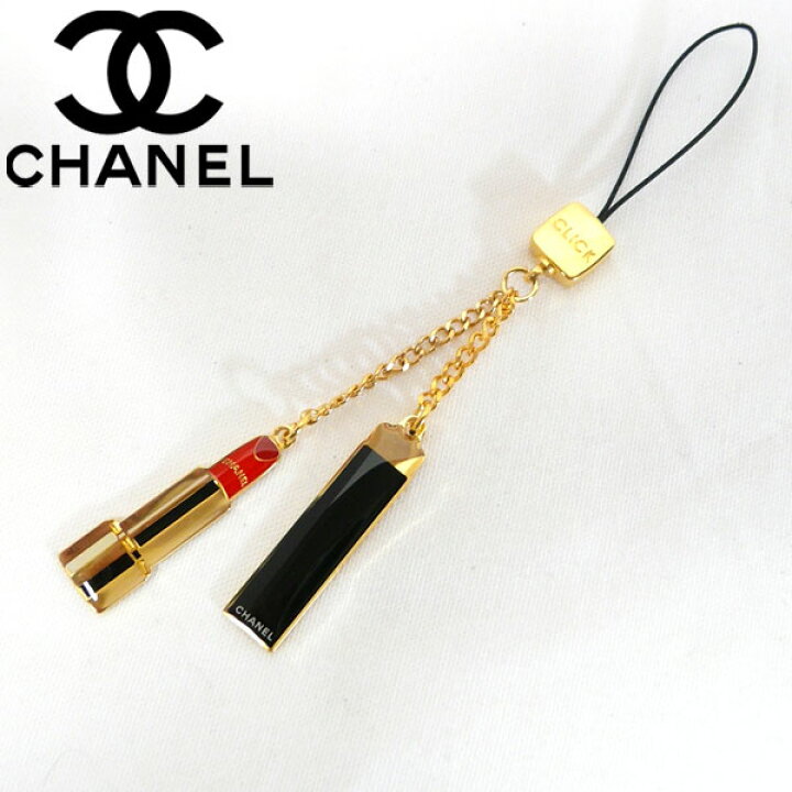 楽天市場】【CHANEL】シャネル 携帯ストラップ リップチャーム  