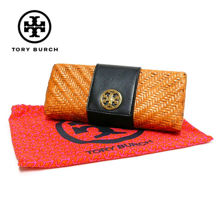 楽天市場】【TORY BURCH】トリーバーチ ラタン×レザー クラッチバッグ  