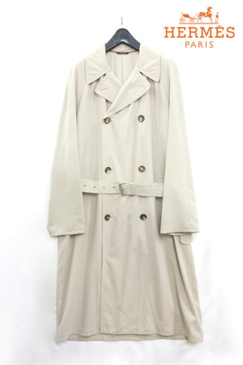 楽天市場】【HERMES】エルメス ナイロン トレンチコート トレンチ 