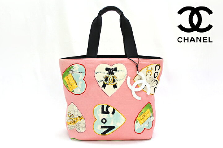 楽天市場】【CHANEL】シャネル バレンタイン限定 キャンバス トート  