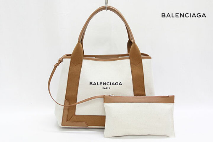 楽天市場】【BALENCIAGA】バレンシアガ カバSキャメル キャンバス  