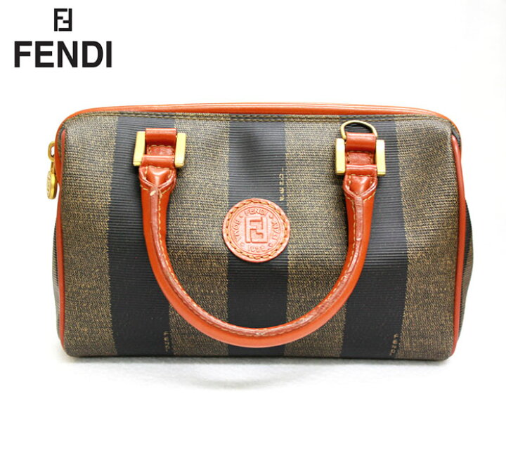 楽天市場】【FENDI】フェンディヴィンテージ ペカン柄ミニボストン  