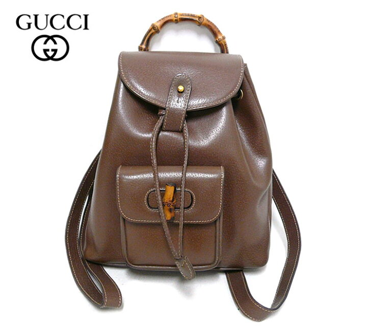 楽天市場】【GUCCI】グッチ バンブー ミニリュック 巾着型 ピッグ 