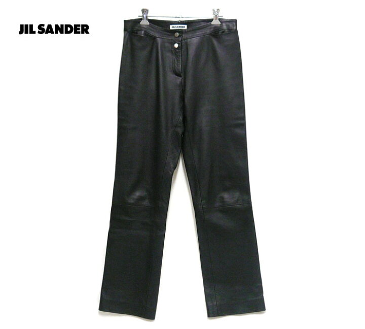 楽天市場】【JIL SANDER】ジルサンダー レザーパンツ サイズ36  