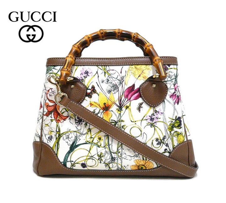 楽天市場】【GUCCI】グッチ ダイアナ フローラ バンブー 2way 