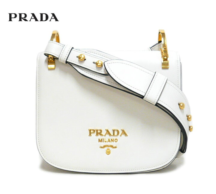 楽天市場】【PRADA】プラダピオニエール ショルダーバッグ ホワイト 白 