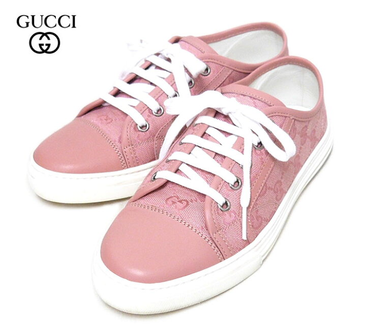 楽天市場】【GUCCI】グッチ GGキャンバス×レザー ローカットスニーカー  