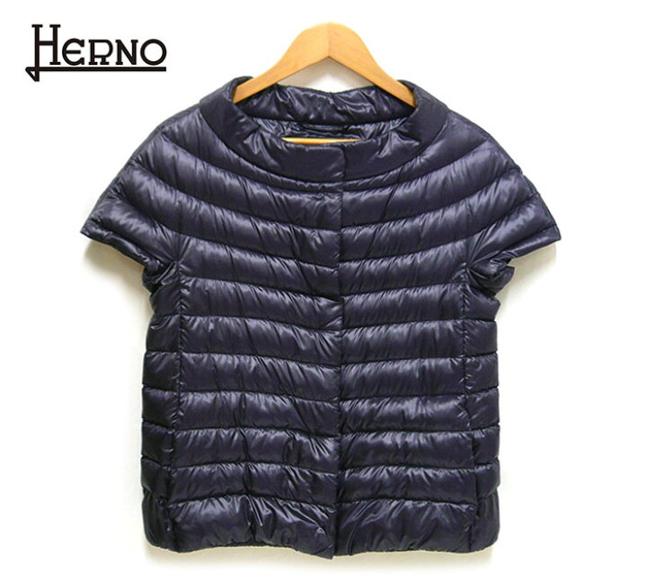 楽天市場】【HERNO】ヘルノ 半袖 ダウンジャケット ベスト  