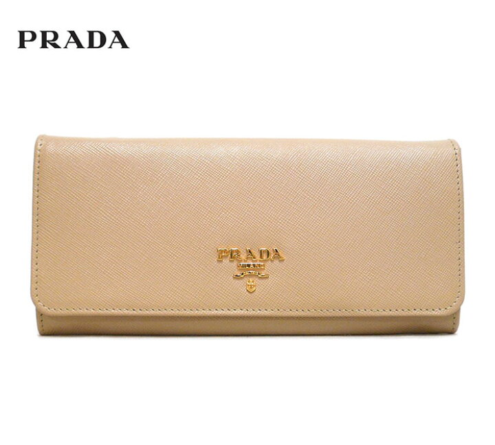 楽天市場】【PRADA】プラダ サフィアーノ 二つ折り長財布 SABBIA  
