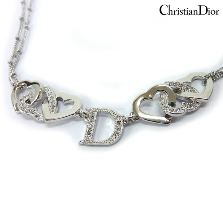 楽天市場】【Christian Dior】クリスチャンディオール3連ハート&Dロゴ 