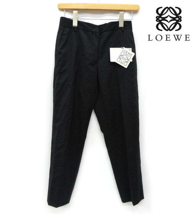 楽天市場】【LOEWE】ロエベ スリムクロップドパンツ サイズ32 黒 
