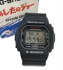 【CASIO】カシオ G-SHOCK DW-5600VT あしたのジョーコラボ デジタル腕時計 ガルフマスター ブラック 黒 ジーショック【中古】FB3905