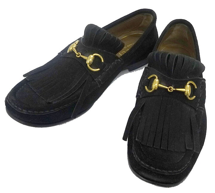 楽天市場】【GUCCI】グッチ ホースビット フリンジ スエード 