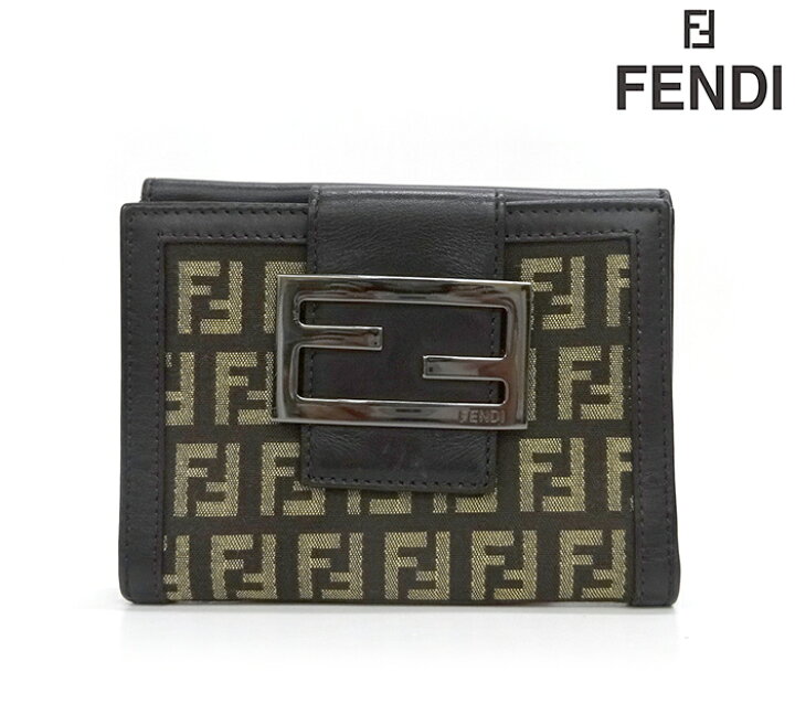 楽天市場】【FENDI】フェンディ ズッキーノWホック二つ折り財布 ズッカ 