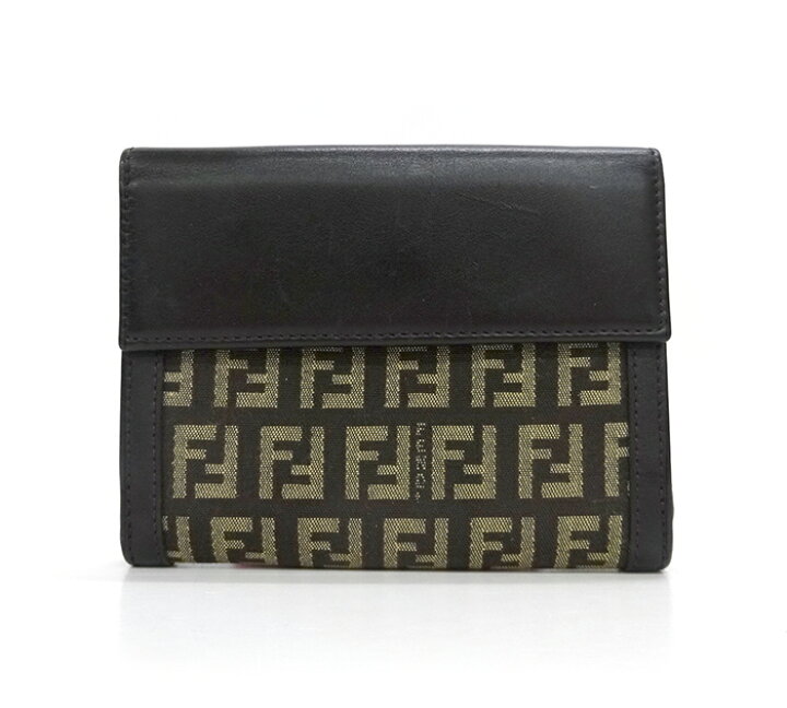 楽天市場】【FENDI】フェンディ ズッキーノWホック二つ折り財布 ズッカ 
