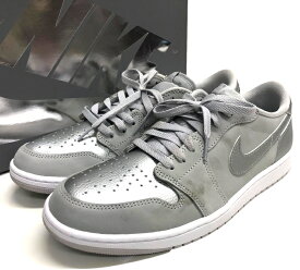 【NIKE】ナイキ AIR JORDAN1 レトロ LOW OG DV3337-006 スニーカー サイズ29cm メタリック シルバーカラー シューズ メンズ 箱付き【中古】FB3735