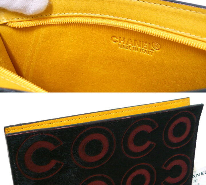 楽天市場】【値下げしました】【CHANEL】シャネル COCO ポーチ ハラコ 