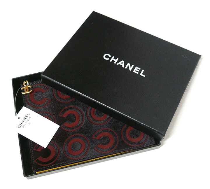 シャネル CHANEL ココマーク ミニポーチ パテントレザー 黒 3番台  