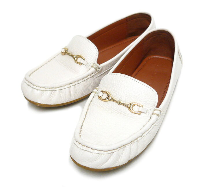 楽天市場】【COACH】コーチ MAVIS レザー ローファー 6.5C 23.5cm 