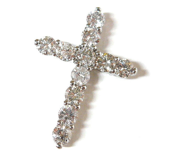 楽天市場】ダイヤモンド 計2.00ct クロス ペンダントトップ Pt900 