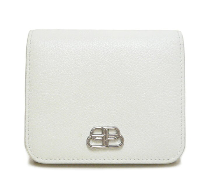 楽天市場】【BALENCIAGA】バレンシアガ BBメタルロゴ 三つ折り財布  