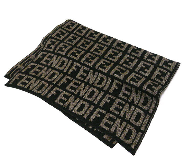 楽天市場】【FENDI】フェンディ ズッカ柄 ニットマフラー ストール  