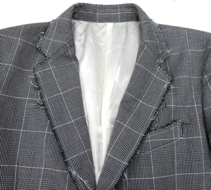 楽天市場】【sulvam】 サルバム 切りっぱなし グレンチェック ロング  