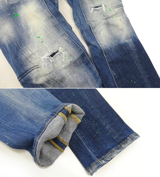 楽天市場】【DSQUARED2】ディースクエアード TIDY BIKER JEAN デニム 