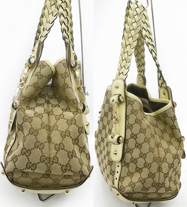 楽天市場】【GUCCI】 グッチ GGキャンバス トートバッグ 162900 ホース 