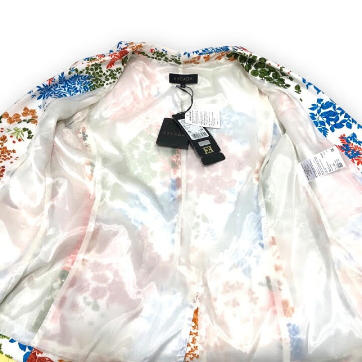 楽天市場】未使用【ESCADA】エスカーダ ジャケット 総柄 タグ付き 