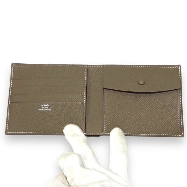 楽天市場】▽新品同様【HERMES】 エルメス MC2 タレス 二つ折り財布 