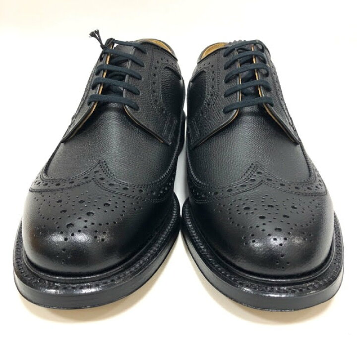 極美品】REGAL リーガル 23.5 ローファー ウィングチップ レザー 黒 