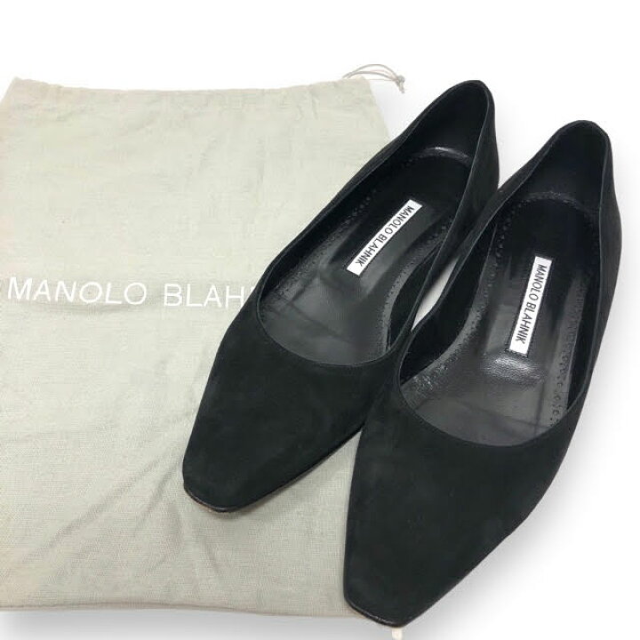 楽天市場】【MANOLO BLAHNIK】マノロ ブラニク ローヒール スエード 