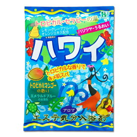 入浴剤 【エステ気分アロマ　ハワイ】 バスパウダー 潤い アロマ トロピカル ヘルス 【ss0506】