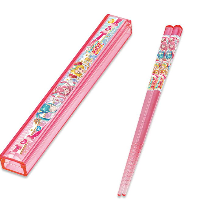 楽天市場 送料無料 デリシャスパーティプリキュア 透明すべり止箸 透明箸箱のセット 食器 キッズタウン