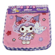 クロミ ミニタオル3枚組 さくらんぼリボン柄 約16×16cm 綿100％ タオル タオルハンカチ ハンカチタオル …