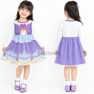 名探偵プリキュア 変身ワンピース キュアアンサー 2026年秋冬 チュール 子供服 シャツ 長袖 ワンピース …