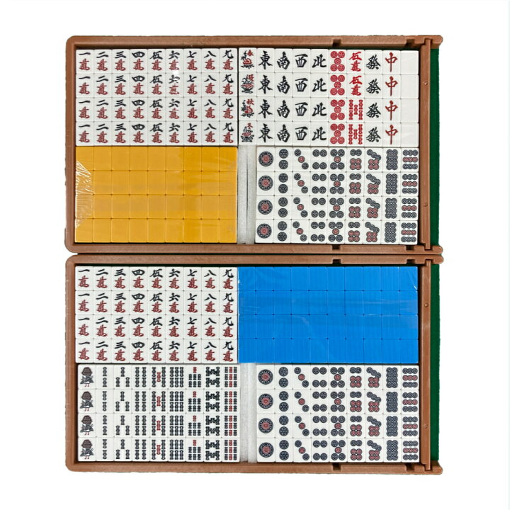 楽天市場】AMOS JP2 28mm専用麻雀牌 青黄二面セット : 麻雀用具専門店