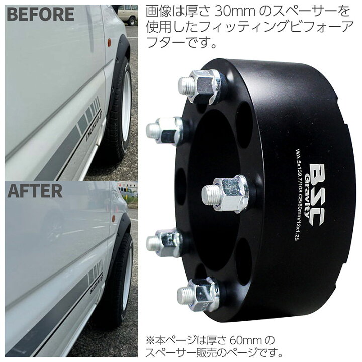 楽天市場】JB64 JB74 JB23 ジムニー用 ワイドトレッドスペーサー 60mm 