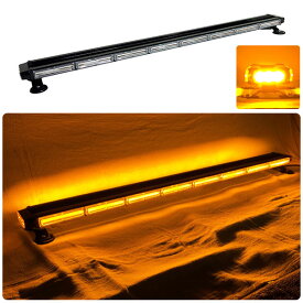 回転灯 黄色灯 12V 24V 123cm 道路維持管理車両用 LED バータイプ アンバー イエロー COBチップ採用 バーサイドLED シガーソケット マグネット 道路維持作業用自動車 道路パトロール車 警告灯 パトランプ パトロールライト パトロールランプ ストロボ ビーコン WB8236-8S