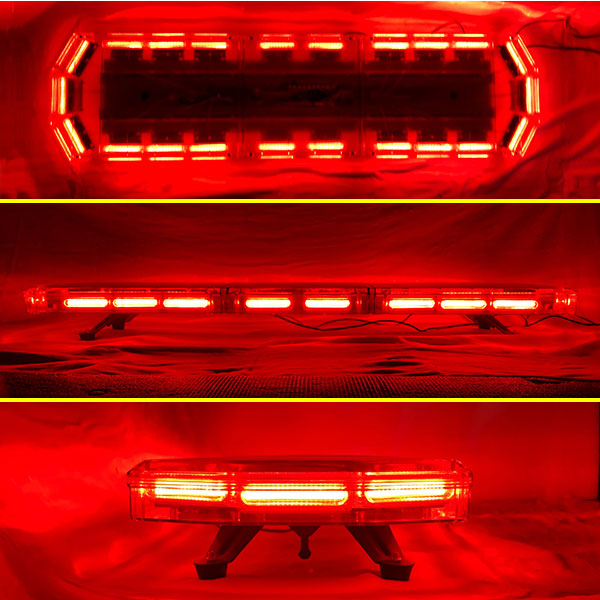 緊急車両用 赤色灯 12V 24V【全長120cm】LED回転灯 大型ラウンドタイプ【レッド】デジタルスクリーンコントローラー 点灯パターン21種  電気 ガス 水道 レッカー 移動電源 血液運搬 パトライト パトランプ WB-833-120 | e-mono plus 楽天市場店