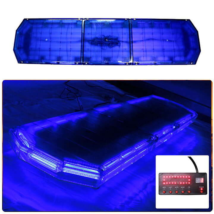 楽天市場 防犯パトロール用 青色灯 12v 24v 全長1cm Led回転灯 大型ラウンドタイプ ブルー Cobチップ採用 デジタルスクリーンコントローラー 作業車 積載車 地域防犯 青パト 警告灯 パトランプ Wb 3 1 E Mono Plus 楽天市場店