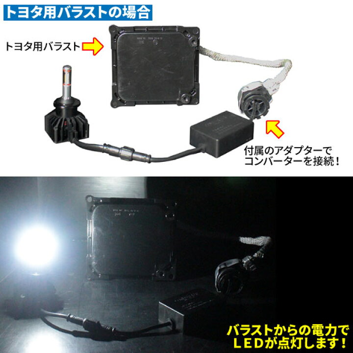 楽天市場】LEDヘッドライト【D1S】【D2S/R】【D4SR/】HIDバラストの 