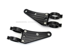 汎用 アルミ CNC ヘッドライトステー 黒 43mm フロントフォーク / CBR600F CB1000SF X4 CBR1100XX