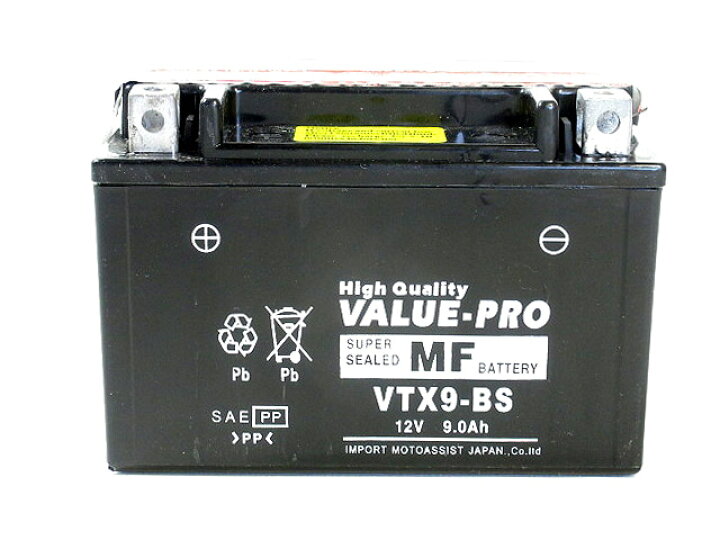 楽天市場】【新品】高性能バッテリー VTX9-BS ◇[スズキ：〜400] SE400[VK53A] SV400・SV400S[VP53A] YTX9- BS FTX9-BS GTX9-BS 他互換 : イーパーツ