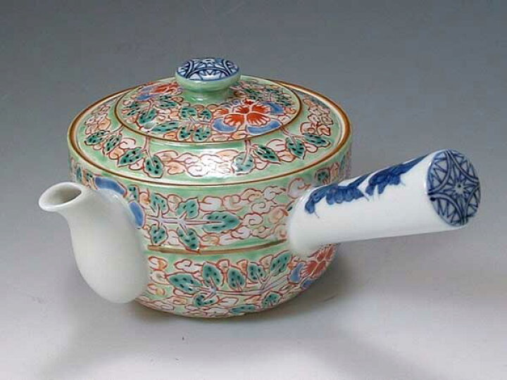 楽天市場】京焼・清水焼 急須 DIN038 ヒワ花雲 急須(小)【送料無料 