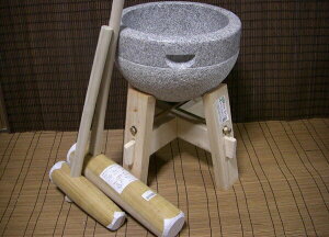 三升用臼 木台・杵M・小槌杵セット《餅つき道具》 オフィス木村it21