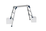 アルインコ PXGE-712FX 脚伸縮 足場台 洗車台 天板高さ0.72〜1.02m 最大使用質量100kg　脚立