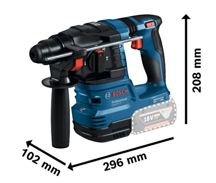楽天市場】ボッシュ GBH18V-22 セット (バッテリ2個・充電器・ケース付 